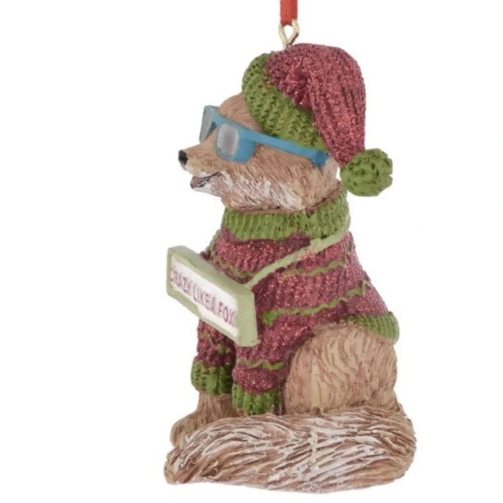 Christmas Ornament Sloth And Fox Born To Be Wild,‎ Crazy Like A Fox Kurt Adler